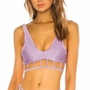 Tularosa Swim Bikini Top in Purple Sz S